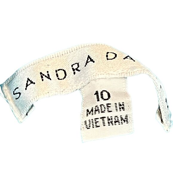 Sandra Darren Womens Colorful Jersey Knit Stretch Sleeveless Fit Flare Dress 10 - Picture 16 of 16